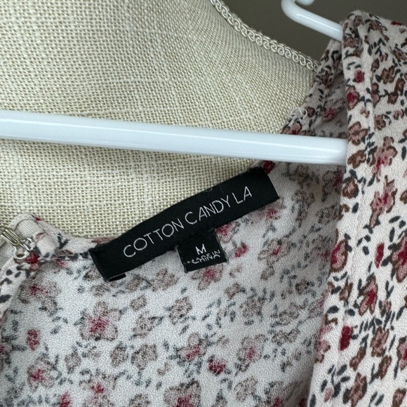 Cotton Candy LA flower romper - Picture 2 of 2